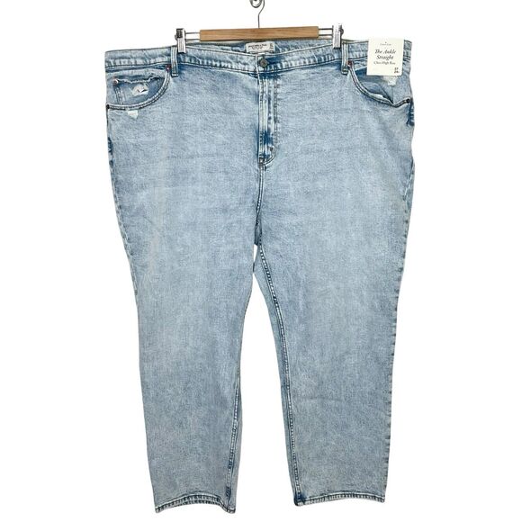 Abercrombie & Fitch Ankle Straight Ultra High Rise Curve Love Womens Plus 24 - Picture 1 of 6